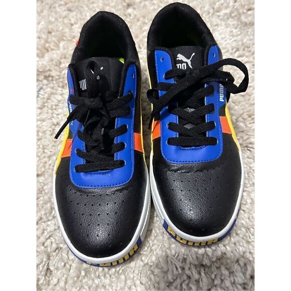 LIKE NEW CONDITION Puma GV Special DTLR JR 371304 01 Black-high Red-so Yellow S - Picture 1 of 8